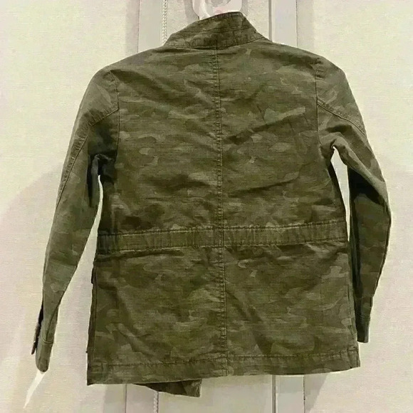 NWT OSHKOSH B’GOSH Green Camo Utility Jacket for Girls Sz 8/8A - Picture 6 of 6